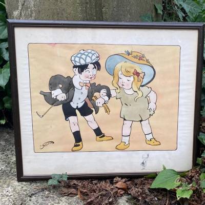 lithographie humoristique enfant