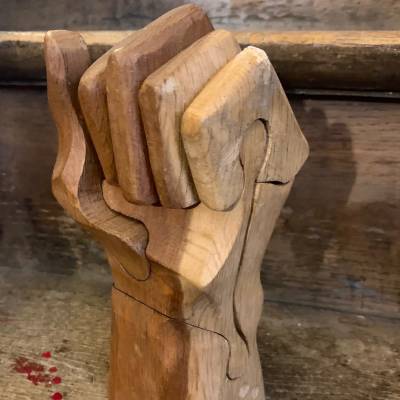 Louis de Verdal sculpture en bois