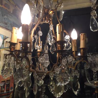 lustre pampilles ancien