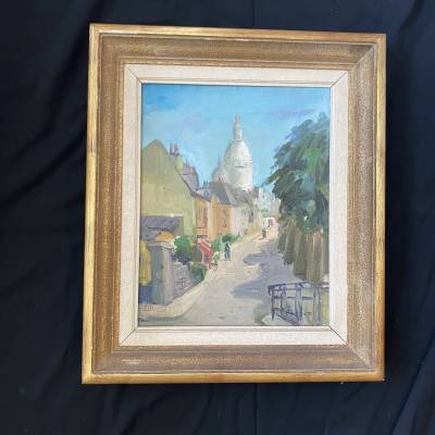 tableau Montmartre sacré coeur