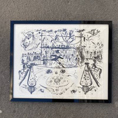 marcel Marceau lithographie le cirque