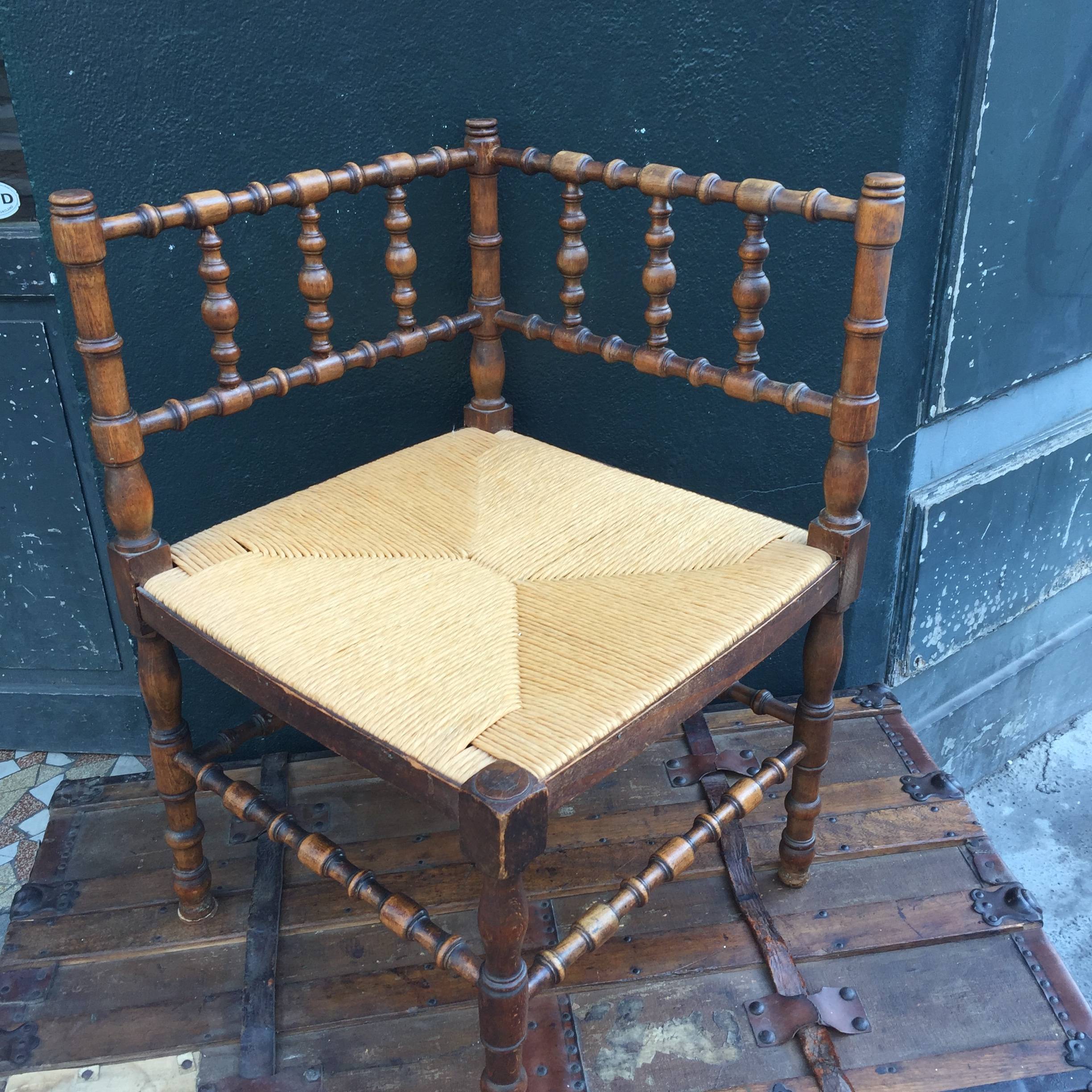 chaise d'angle bois