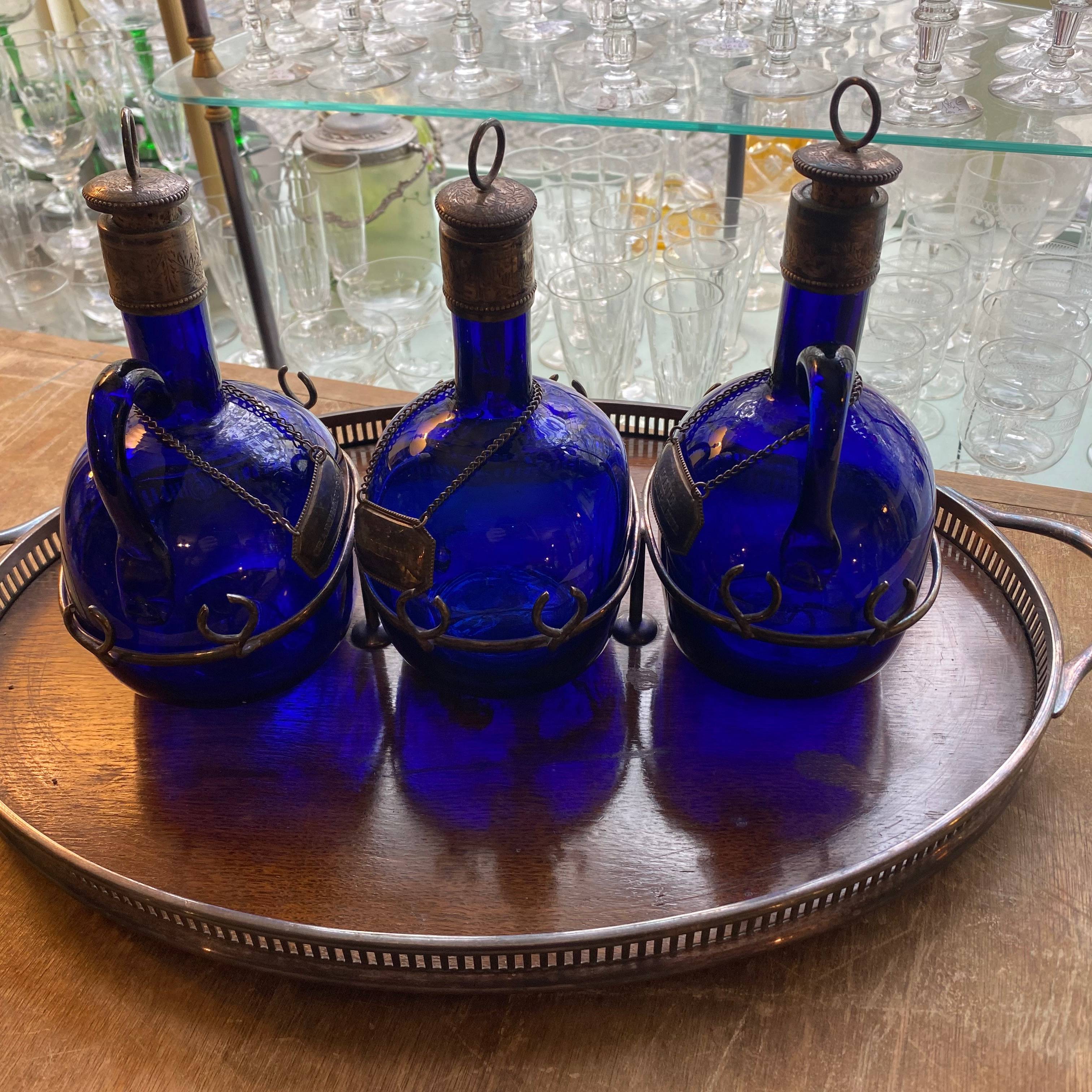 flacons en verre bleu flacons en verre bleu cobalt