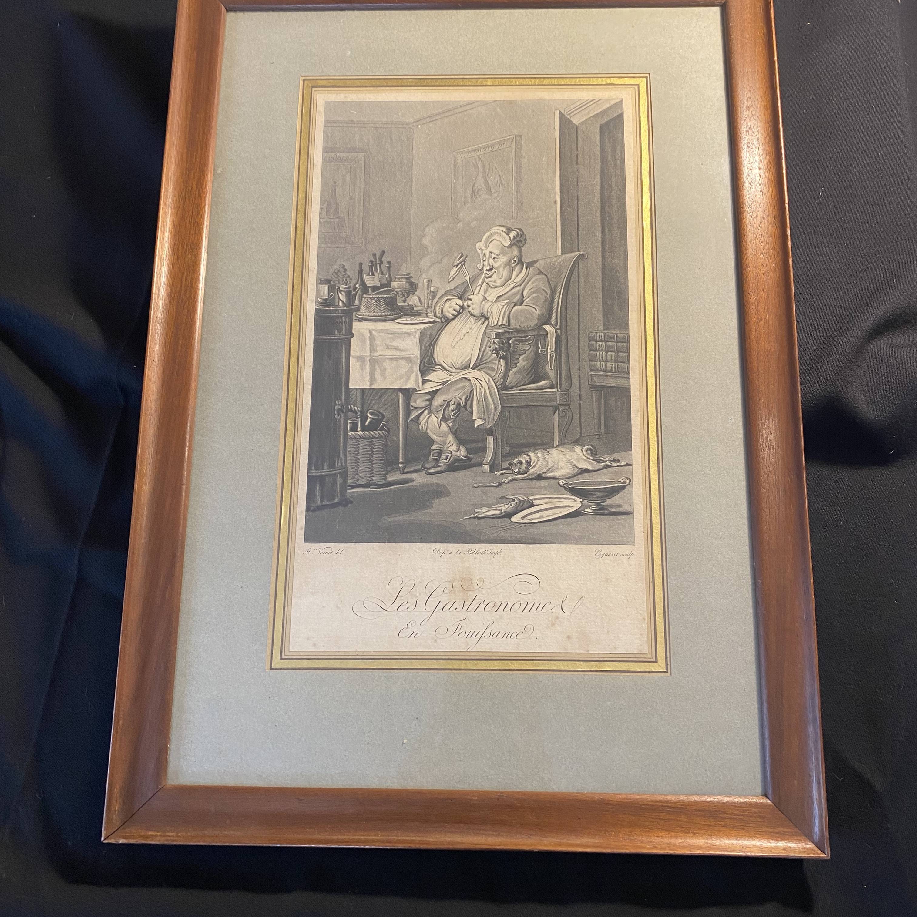 gravures les gastronomes Carle Vernet
