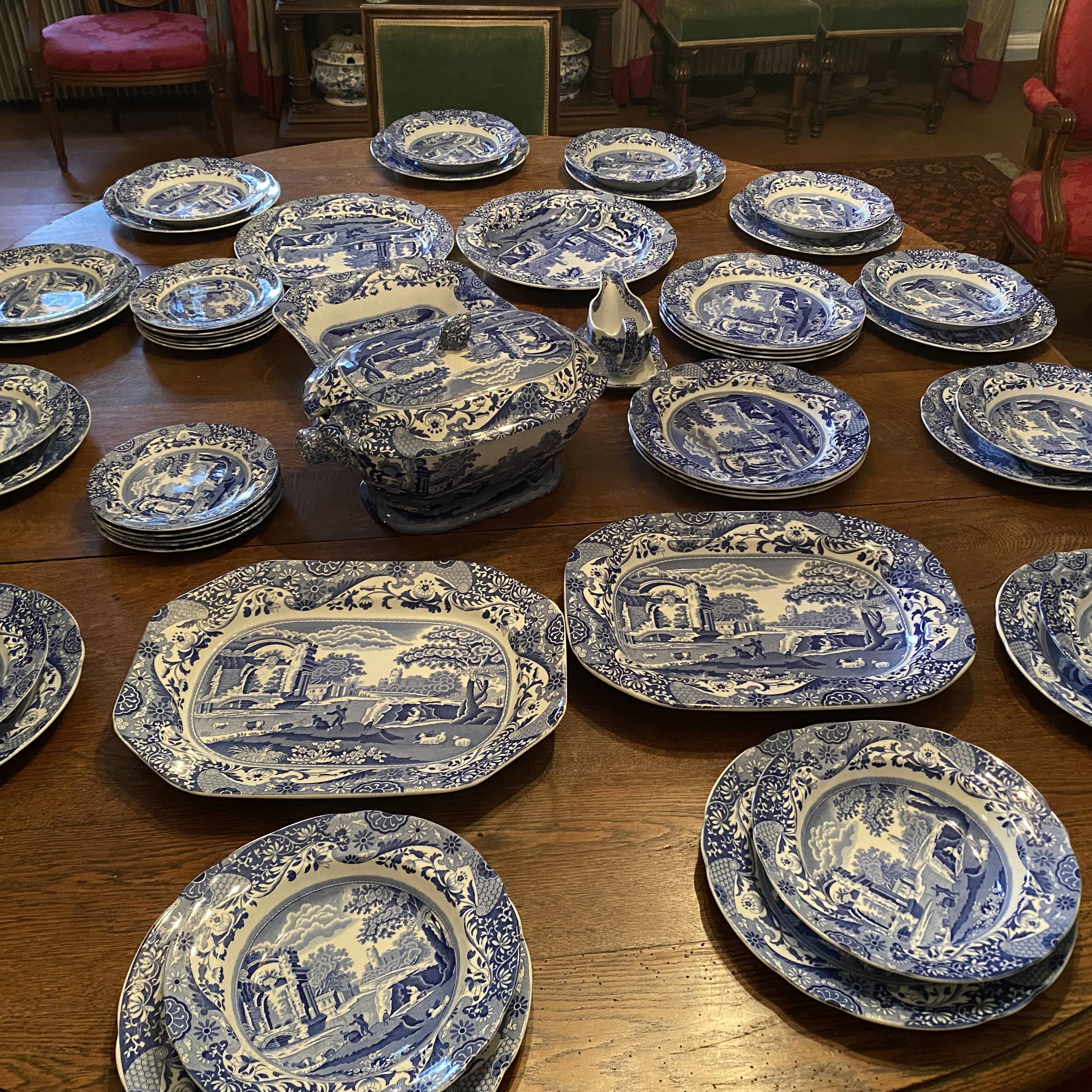 Service anglais service anglais Copeland Spode motif italien