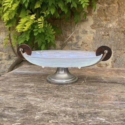 coupe art déco en verre opalescent